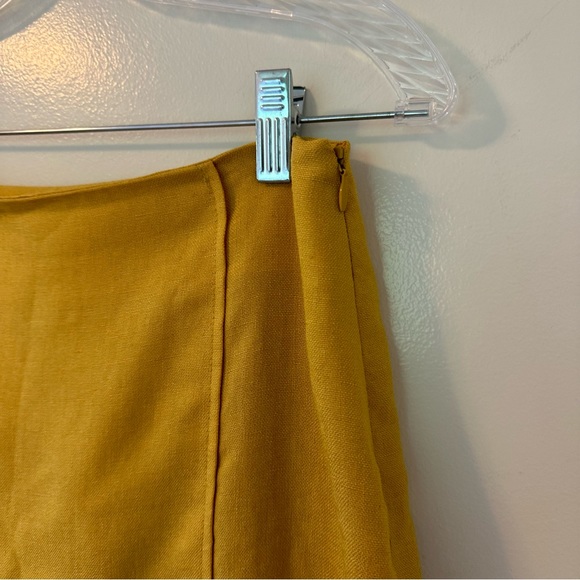 MM Lafleur Yellow Textured Skirt - Picture 3 of 6
